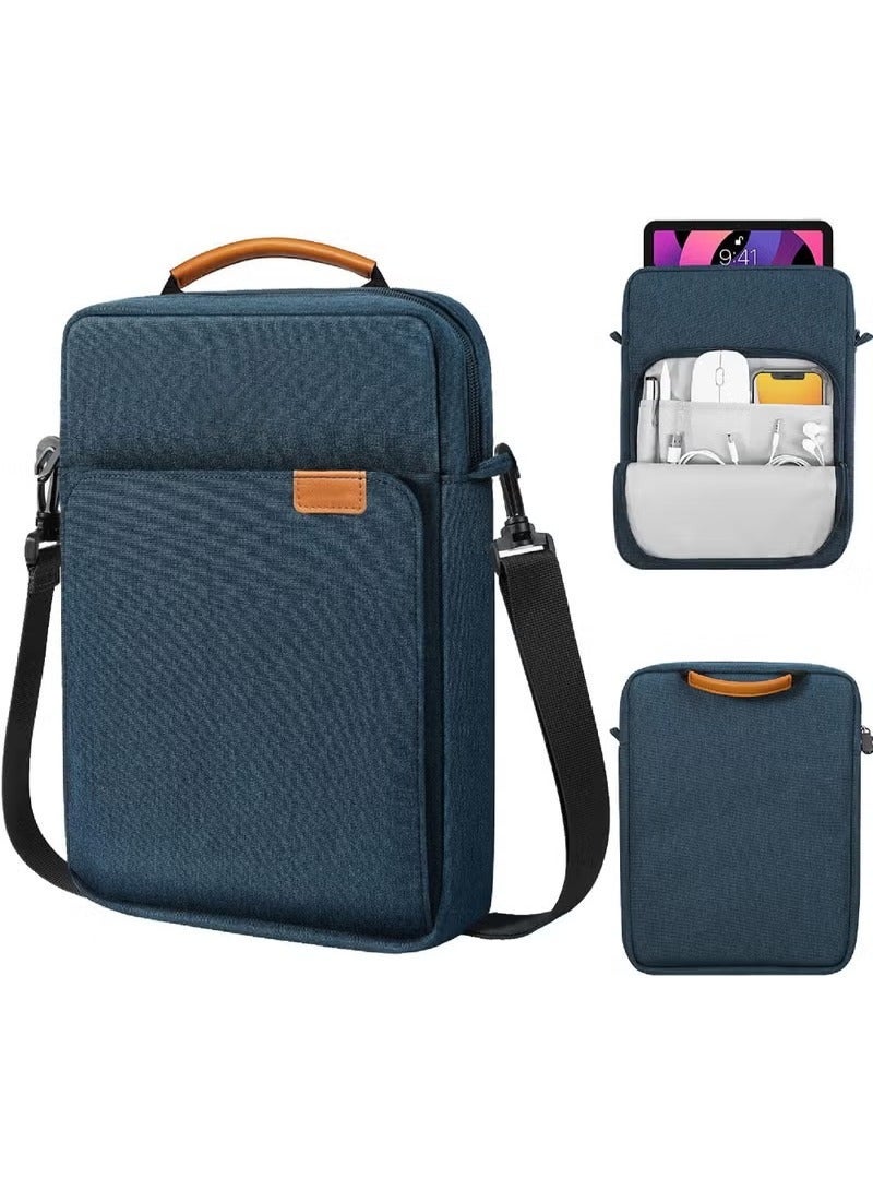 Nadrab 13-14.1 Inch Laptop Sleeve Bag, Internal 33x24.2x5cm, Fits MacBook Air 13.6" M5 2026 / MacBook Pro 14.2" M5 2026, iPad Pro 13" M5, Huawei MatePad Pro 13.2", Shockproof Carrying Case with Handle & Strap, Gray - Image 1